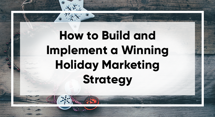 Holiday-themed marketing strategy planning with festive elements.