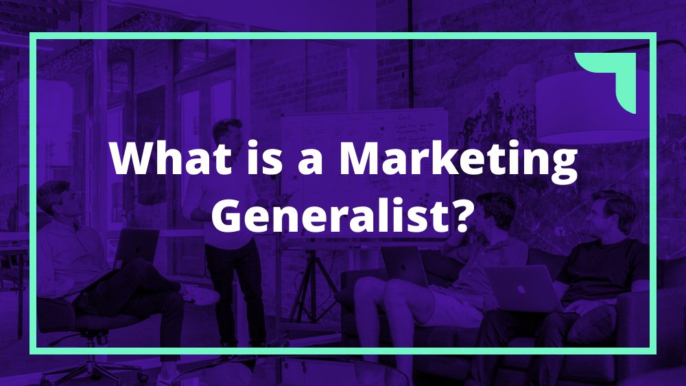 Group of marketers discussing roles of a marketing generalist.