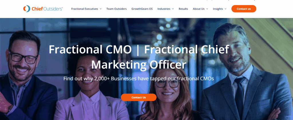 Chief Outsiders - enterprise fractional CMO company.